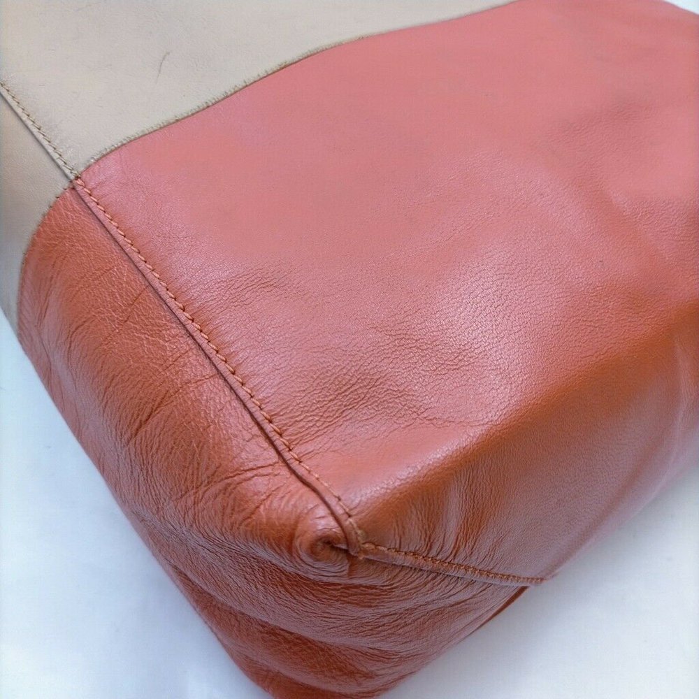 authentic Celine Shopping bag Vertical bicolor, taupe and b - Picture 7 of 16